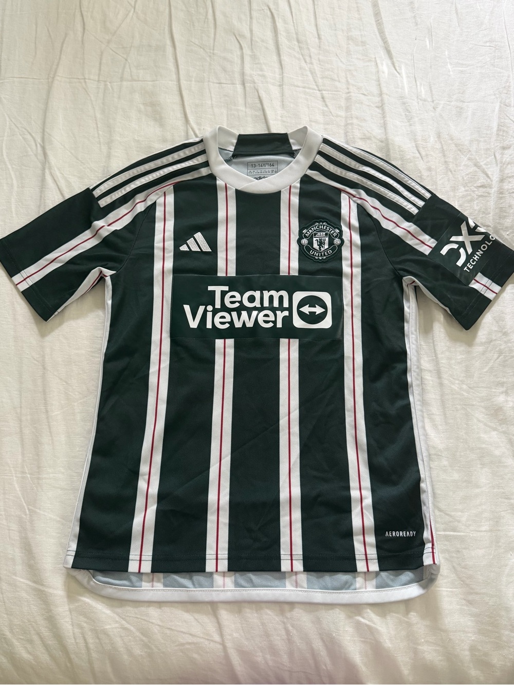 Adidas MANCHESTER UNITED 23/24 AWAY JERSEY KIDS Size Large 13-14Y